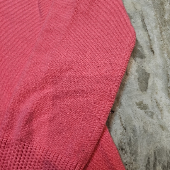 French Connection Pink Ribbed Pullover Sweater Women’s Size Large - Picture 6 of 7